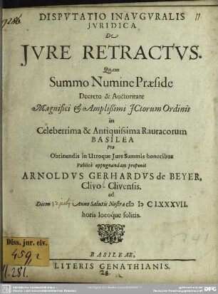De jure retractus