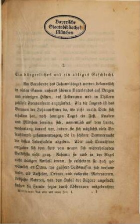 Aus alter und neuer Zeit : Vier Erzählungen von Ernst Willkomm, 1
