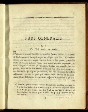 Pars Generalis.