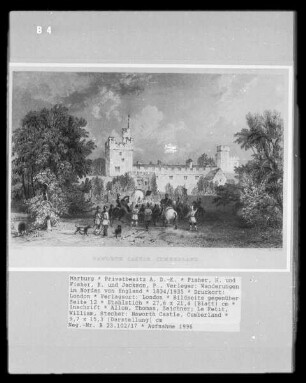 Wanderungen im Norden von England, Band 2 — Bildseite gegenüber Seite 12 — Naworth Castle, Cumberland