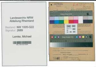 Entnazifizierung Michael Lemke , geb. 29.07.1888 (Milchhaendler)