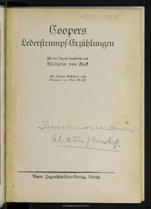Coopers Lederstrumpf-Erzählungen