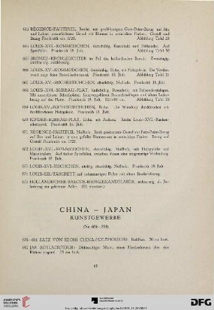 China-Japan, Kunstgewerbe (Nr.676-799)