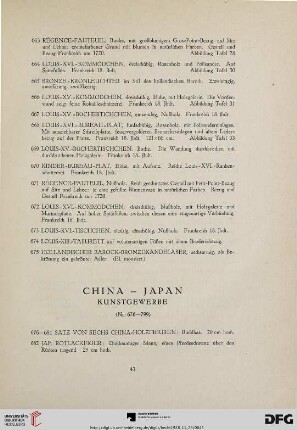 China-Japan, Kunstgewerbe (Nr.676-799)