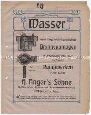 Durch moderne Brunnenanlagen in Verbindung mit entsprechend konstruierten Pumpwerken eigener Systeme