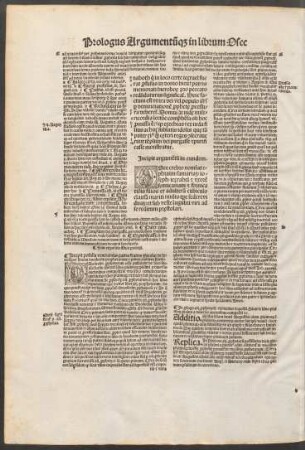 Incipit argumentum in eundem.