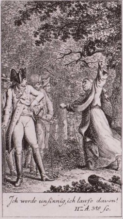 Illustration zu Schiller "Die Räuber", Blatt 2 (2. Akt, 3. Szene)
