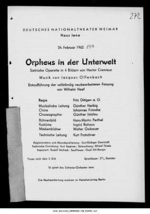 Orpheus in der Unterwelt