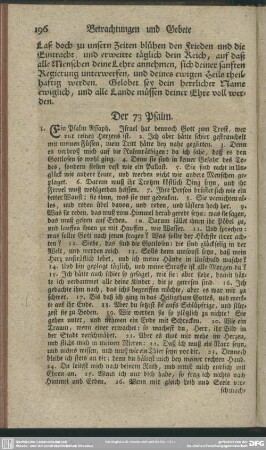 Der 73. Psalm