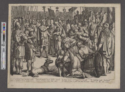 [Scipio sendet die Braut des Allucius unverletzt zurück]