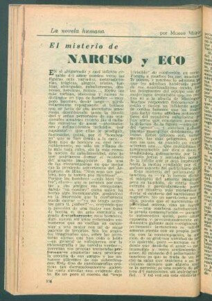 El misterio de Narciso y Eco