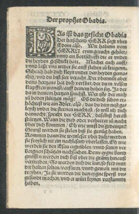 Der prophet Obadia.