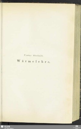Vierter Abschnitt. Wärmelehre