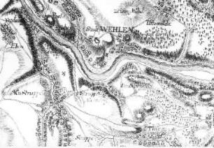 Struppen-Kleinstruppen. Karte von einem Teil des Kurfürstentums Sachsen, Petri, nach 1759 (Sign.: VII 63)