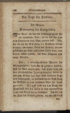 Am Tage der Firmung.