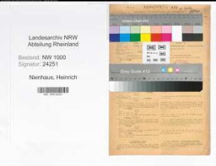 Entnazifizierung Heinrich Nienhaus, geb. 09.08.1912 (Chemiker)