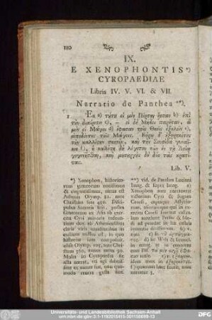 IX. E Xenophontis Cyropaediae.