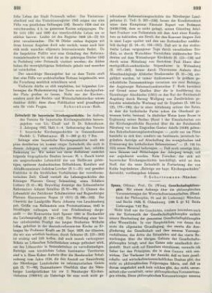 232-233 [Rezension] Spann, Othmar, Gesellschaftsphilosophie