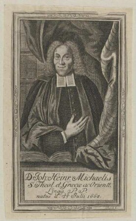 Bildnis des Johann Heinrich Michaelis