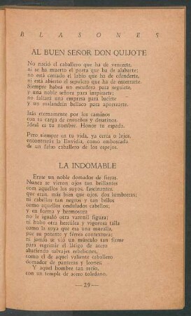 Al buen señor Don Quijote