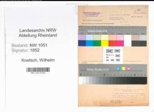 Entnazifizierung Wilhelm Knetsch , geb. 28.09.1909 (Angestellter)