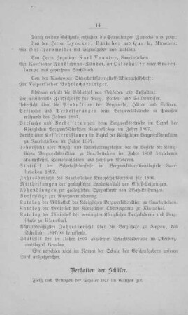Verhalten der Schüler