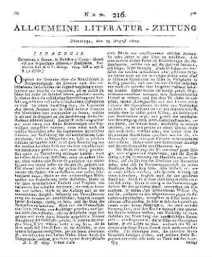 1805: Allgemeine Literatur-Zeitung