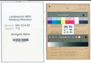 Entnazifizierung Maria Domgans , geb. 15.06.1901 ()