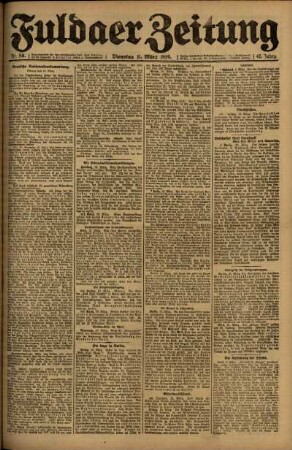 Ausgabe vom Dienstag, den 11. März 1919.