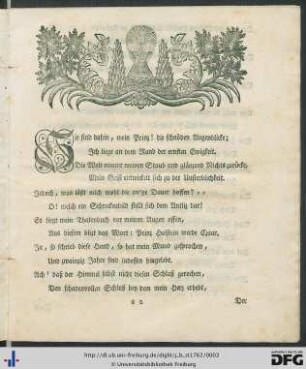 Schreiben Der sterbenden Rußischen Kaiserin Elisabeth an Ihren Thronfolger.