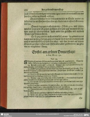 Epistel am grünen Donnerstage, 1. Cor. XI, 23. -- 32. Vers. 23.