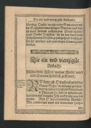 Die ein und viertzigste Andacht. - Die funfftzigste Andacht.