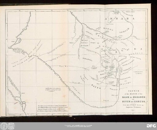 Sketch of the Basin of the Bahr El Makadeh Or River Of Habesh.