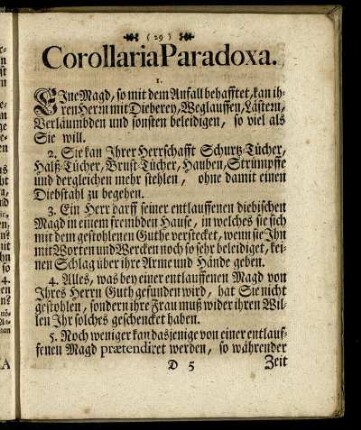 Corollaria Paradoxa.