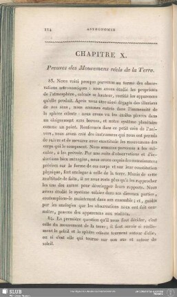 Chapitre X. Preuves des Mouvemens réels de la Terre