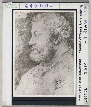 Albrecht Dürer: Bildnis eines bärtigen Mannes. Darmstadt, Hessisches Landesmuseum