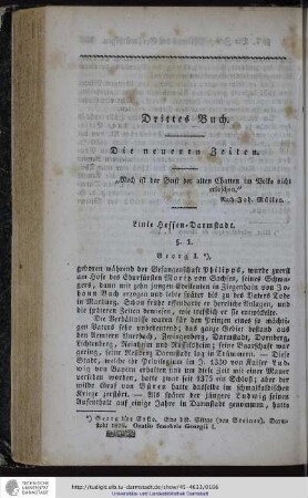 Drittes Buch. Die neueren Zeiten. Linie Hessen-Darmstadt.