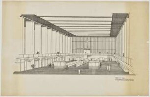 Flughafen Tempelhof - „Ohne Titel" (Innenansicht der Abfertigungshalle)