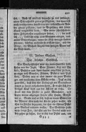 Der beherzte Entschluß.