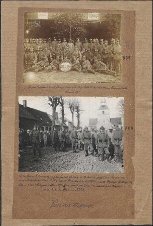 Preis-Schiessen der 4. Komp. bayer. Res. Ing. Rgt. 6 bei Licourt im Sommegebiet
