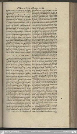 Ad Articulum XLIII.