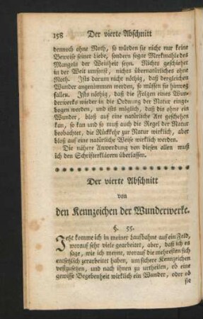 Der vierte Abschnitt von den Kennzeichen der Wunderwerke