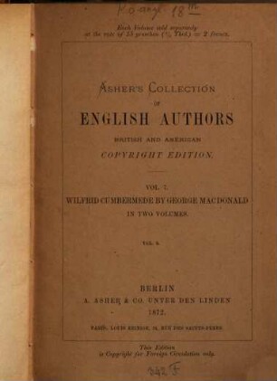 Wilfrid Cumbermede : in two volumes. 2
