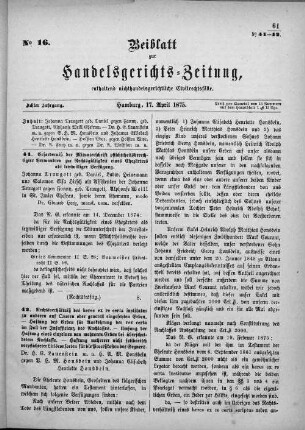 No. 16. 17. April 1875