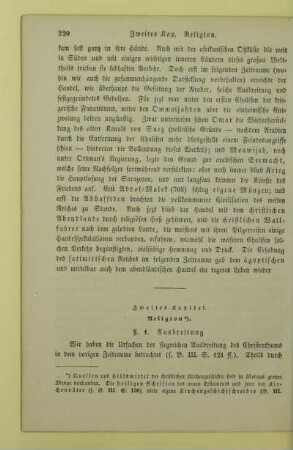 Zweites Kapitel. Religion