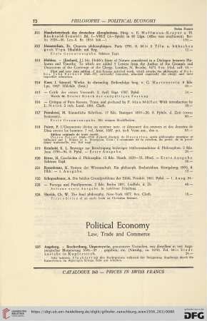 Political Economy (No. 325 - 353)