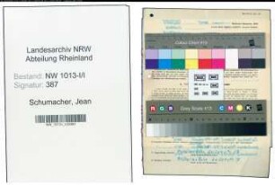 Entnazifizierung Jean Schumacher , geb. 19.02.1904 (Hilfsarbeiter)