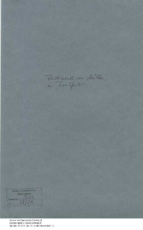 Mühlen, Ferdinand v., Major und Kammerherr in Frankfurt
