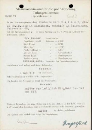 Halder, Karl