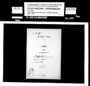 Des Esels Schatten. Lustspiel von Ludwig Fulda mit freier Anlehnung an Christoph Martin Wielands "Abderiten"